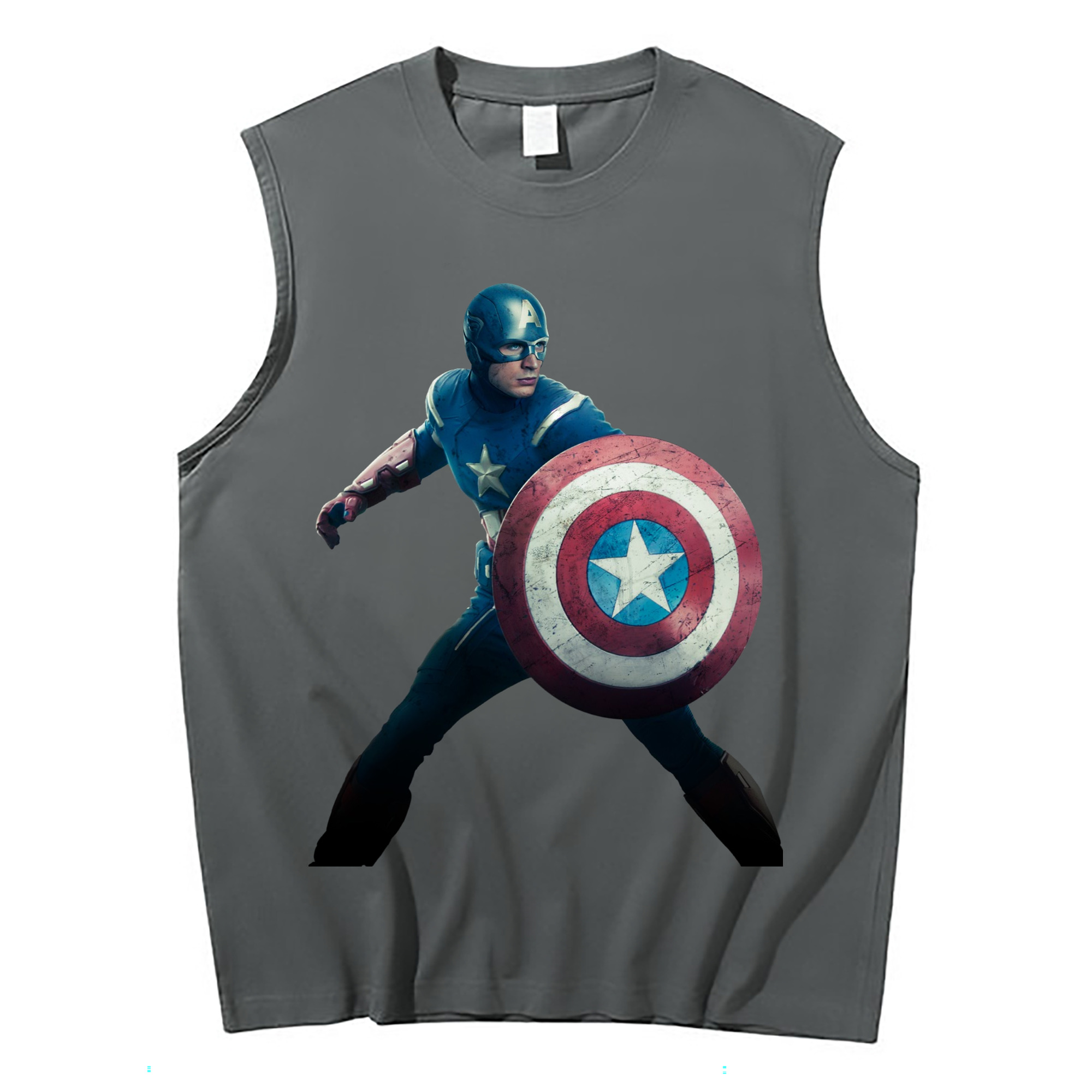 （画像用） アベンジャーズ The Avengers コットン100％タンクトップ（フロントプリント）